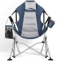 Oversized Hammock Camping Chair with Adjustable Backrest Blue D603
