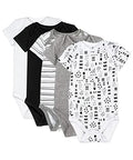 5-pack Short Sleeve Bodysuits 100% Organic Cotton B64081