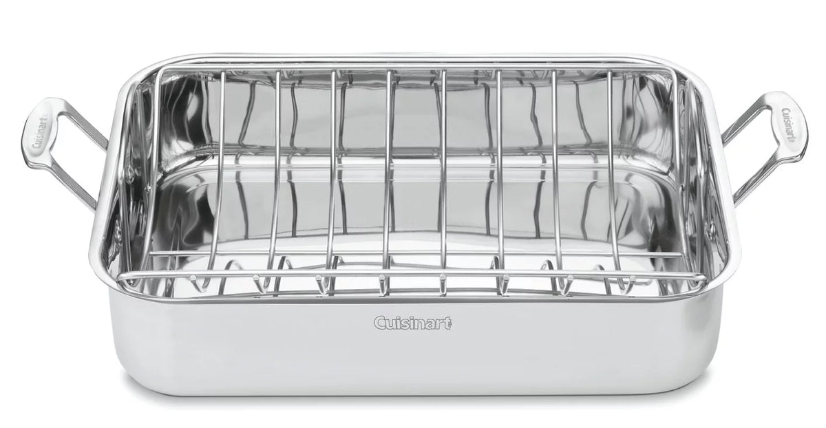 Stainless Steel 16" Roasting Pan with Rack A963