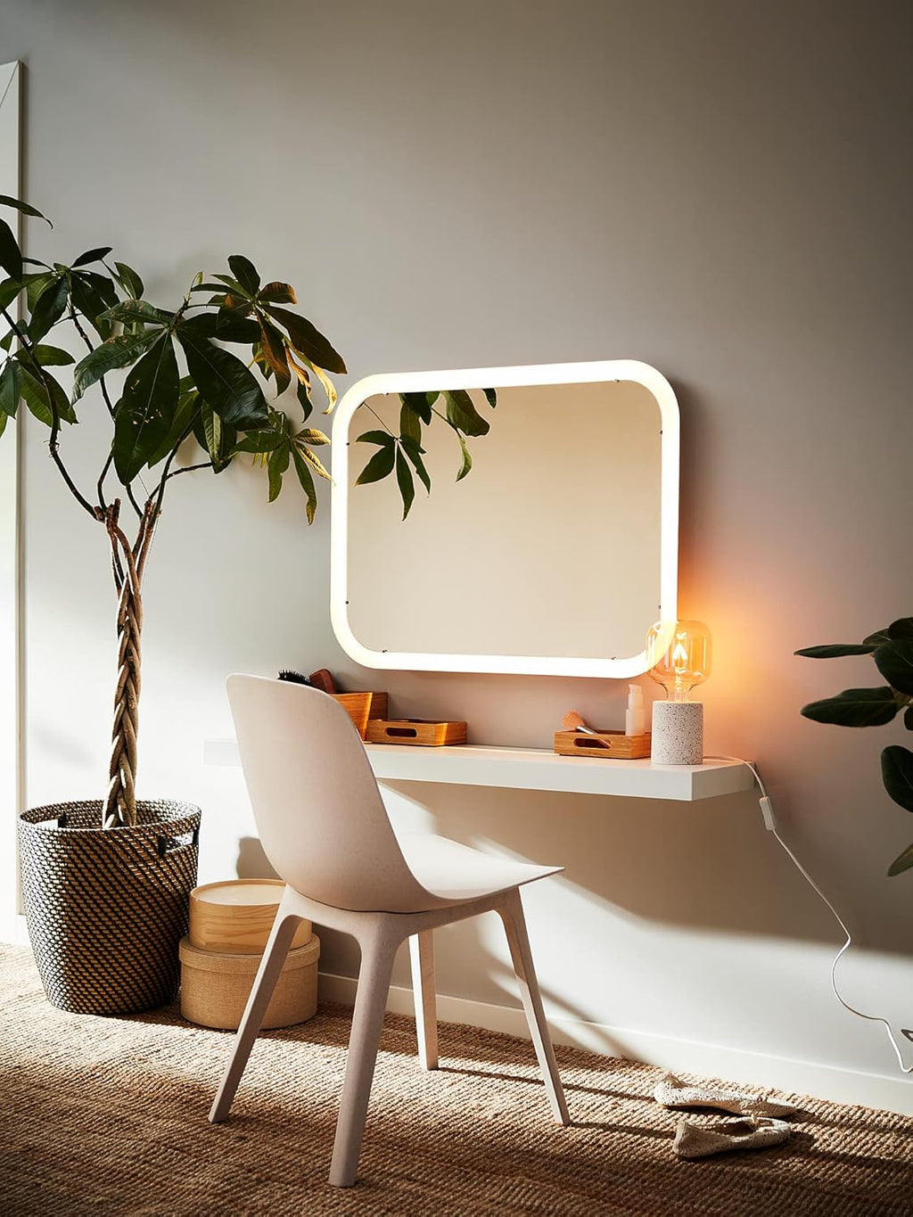 White Wall Shelf (26x110 cm) N5140