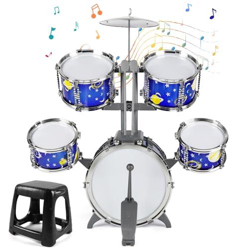 Kids Jazz Drum Set with Stool S317778