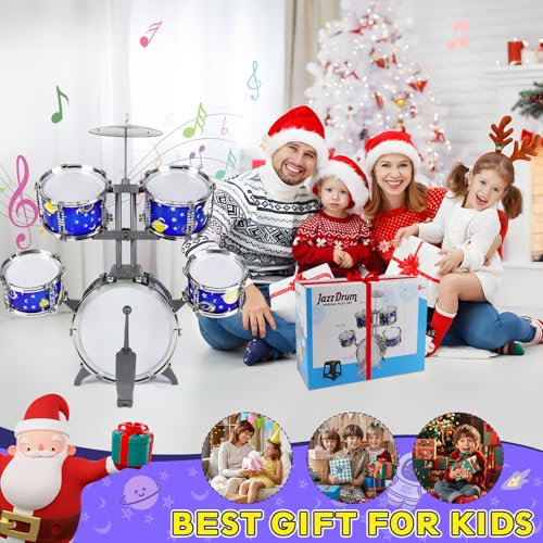 Kids Jazz Drum Set with Stool S317778