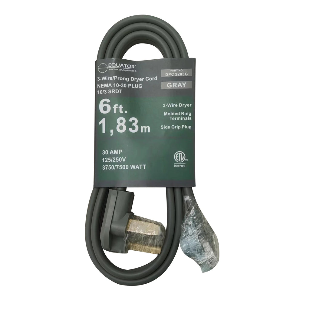 3-Wire Dryer Power Cord Grey R63105