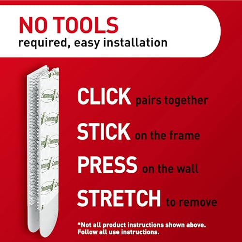 White Large Picture Hanging Strips, 14-Pairs R55024
