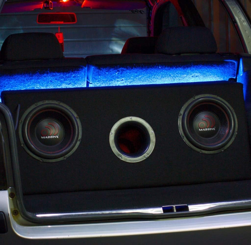 6.5 Inch Car Audio Subwoofer, 250 Watt RMS, Dual 4 Ohm V76085