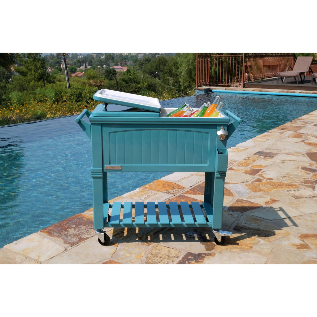 Portable Rolling Patio Cooler 80 qt. W435150