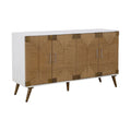 White 4-Door Wood Credenza P782264