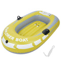 Yellow PVC Inflatable One Person Rowing Air Boat V608