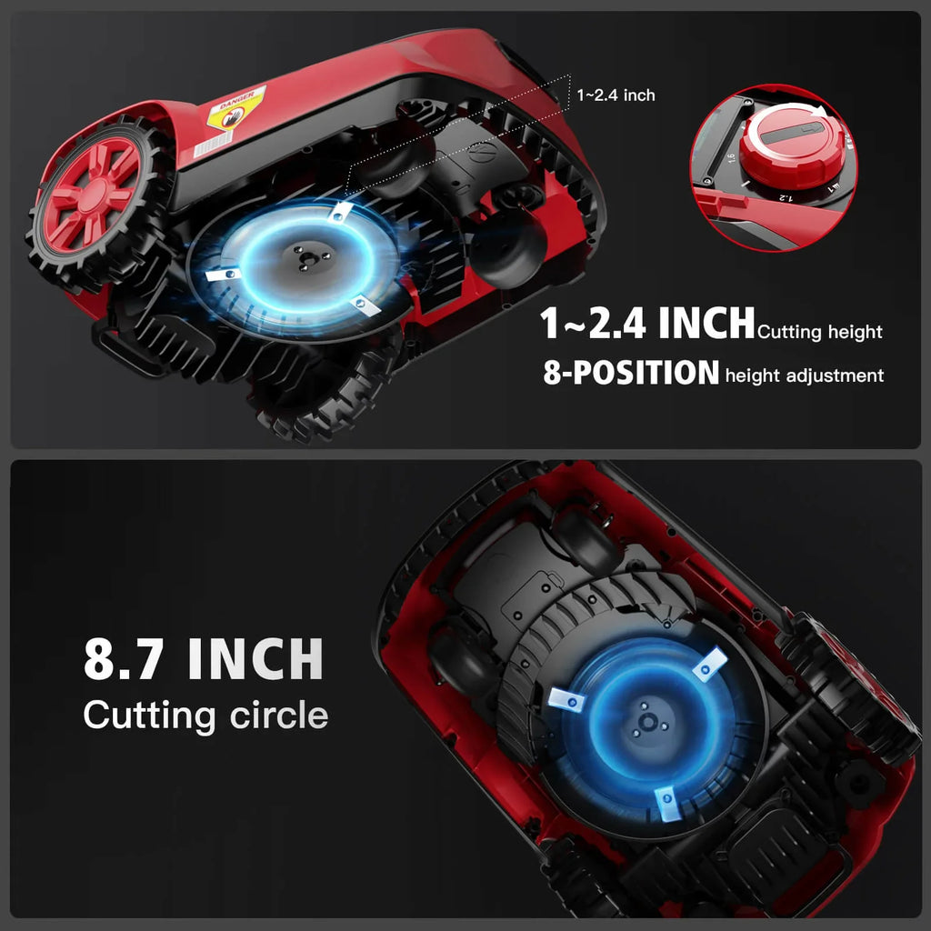 Robotic Lawn Mower with 20V Lithium-Ion Battery U293
