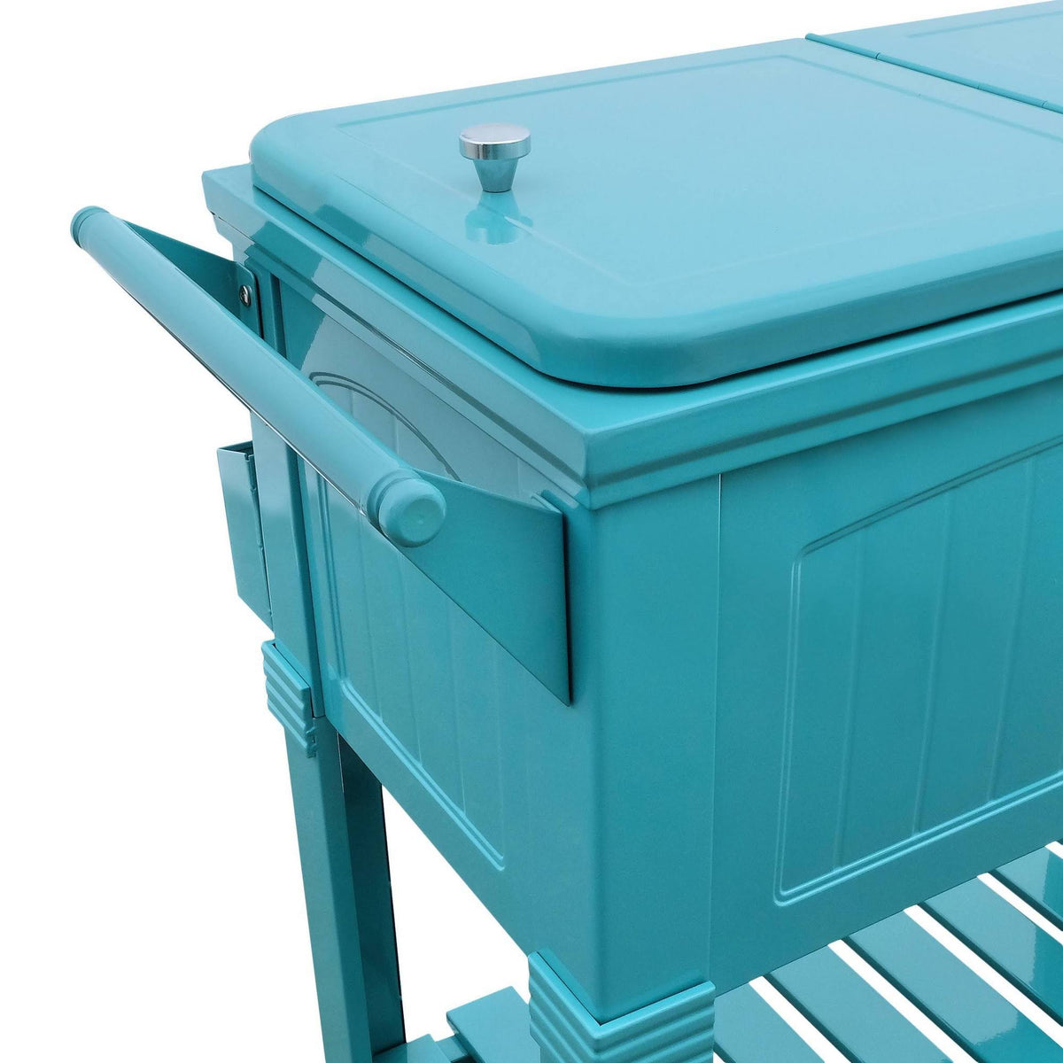 Portable Rolling Patio Cooler 80 qt. W435150