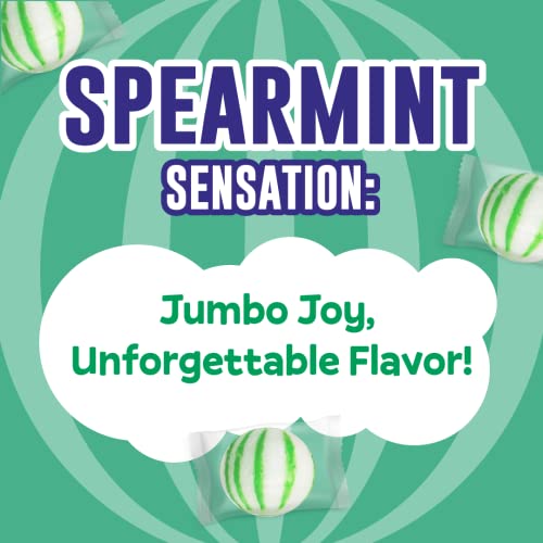 Jumbo Mint Balls, Red & White Peppermint Hard Candy Balls, Individually Wrapped (120 Count - 1 Pack) U6170