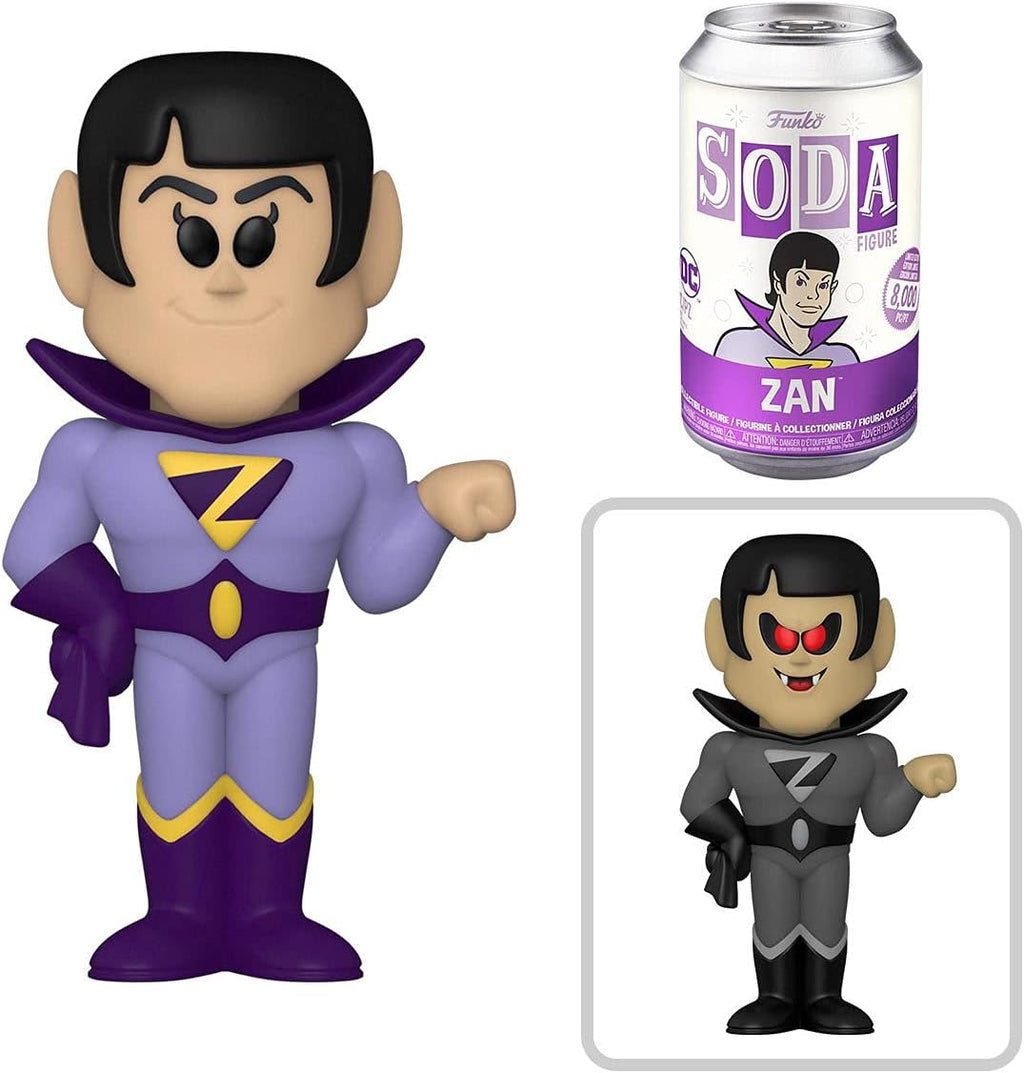 Wonder Twins Figures Zan + Jayna Soda tin Can Bundled with Bat Mite Villain & Super Friends 3 Items Pack of 2 M98772
