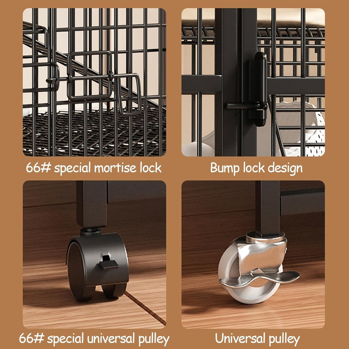 Large 2/3 Tier Cat Cage with Cat Litter Box O5259
