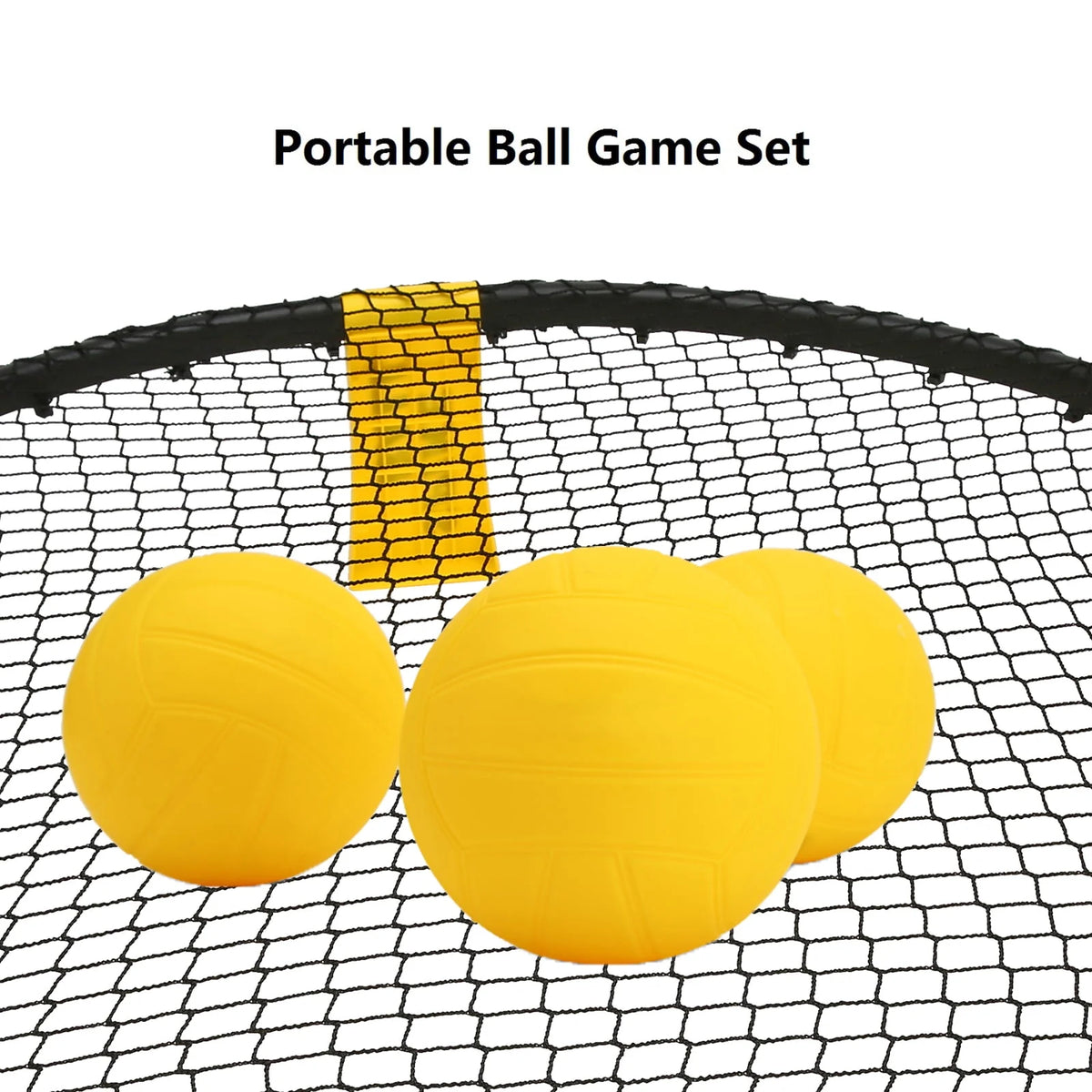 Roundnet Set with 3 Balls, Net, Pump, Carry Bag S424636