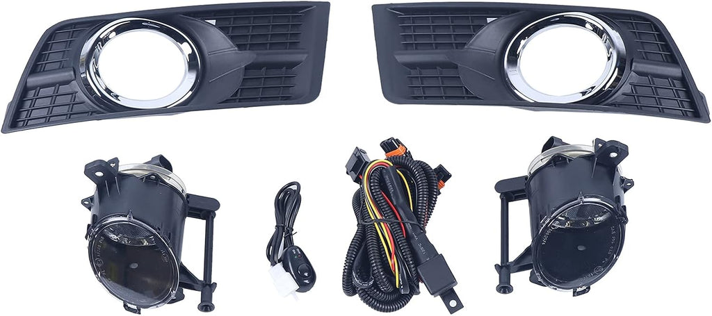Complete Fog Lights Bumper Lamps with Switch Harness A48667