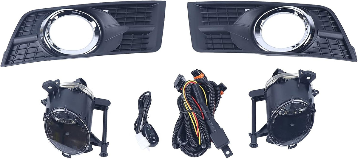 Complete Fog Lights Bumper Lamps with Switch Harness A48667