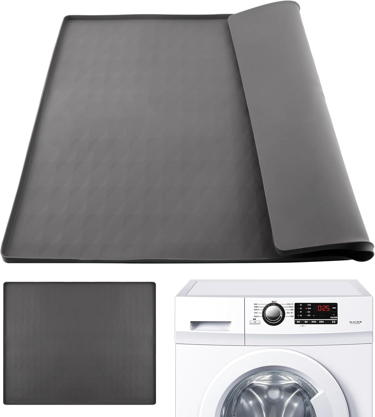 23.6'' x 19.7'' Silicone Non-slip Washer and Dryer Top Protector Mat J62001