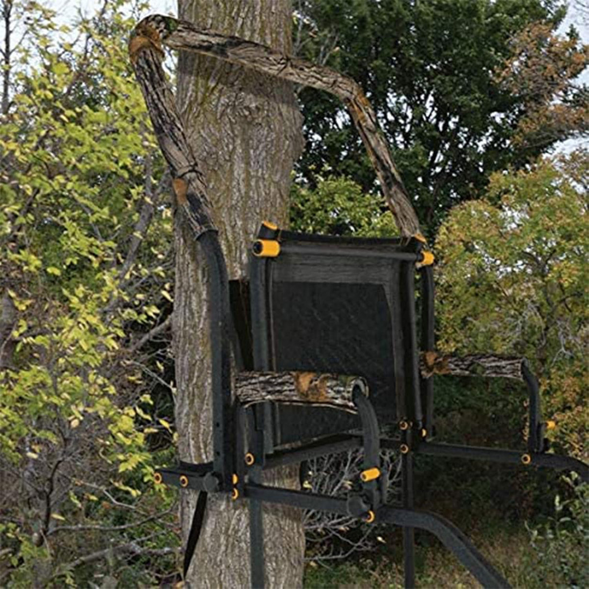 Black 17 ft 1-Person Ladder Tree Stand R853