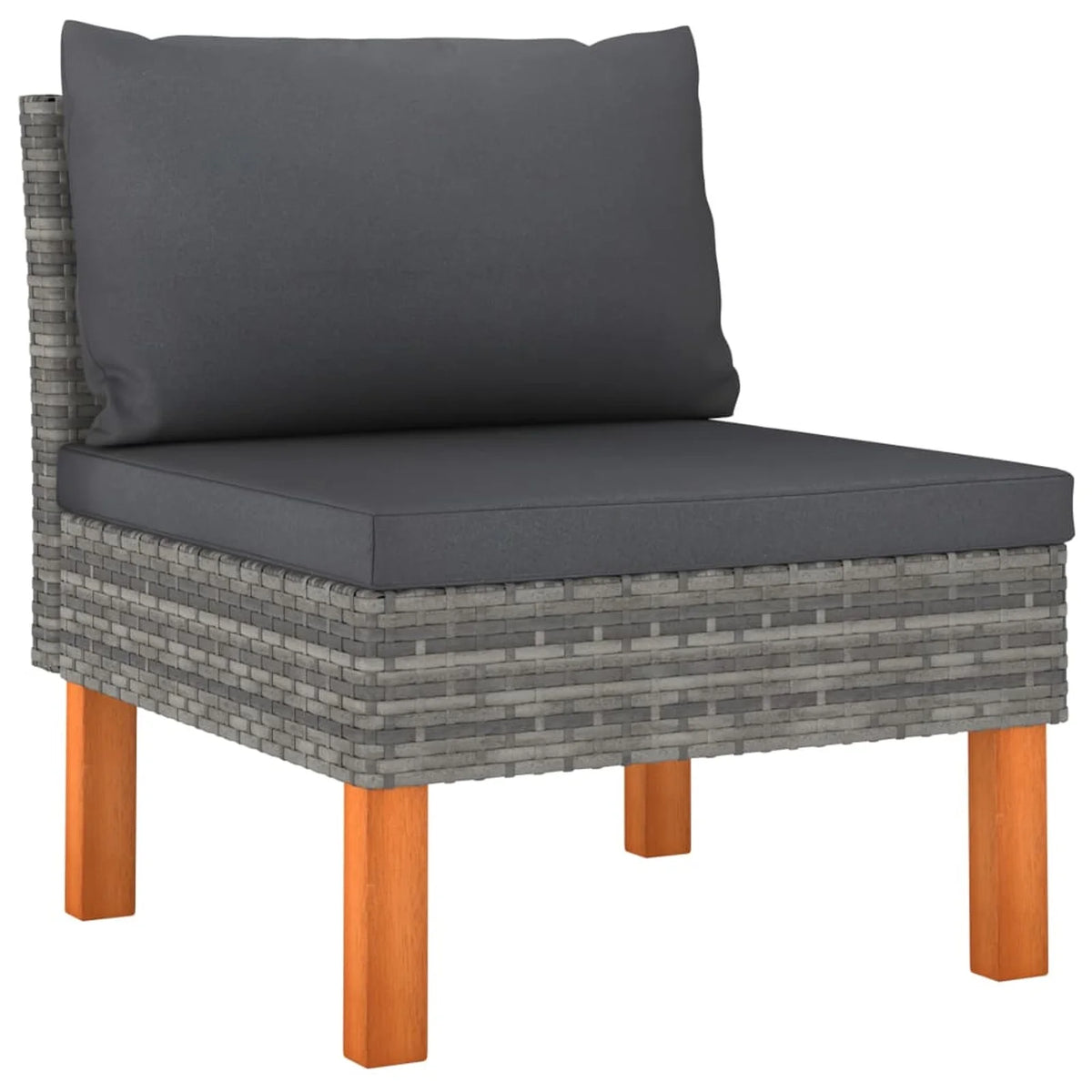 9 Piece Gray Poly Rattan Patio Conversation Set Z6780