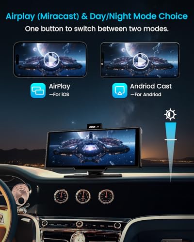 10'' Portable Apple Carplay Car Stereo Touch Screen Z859