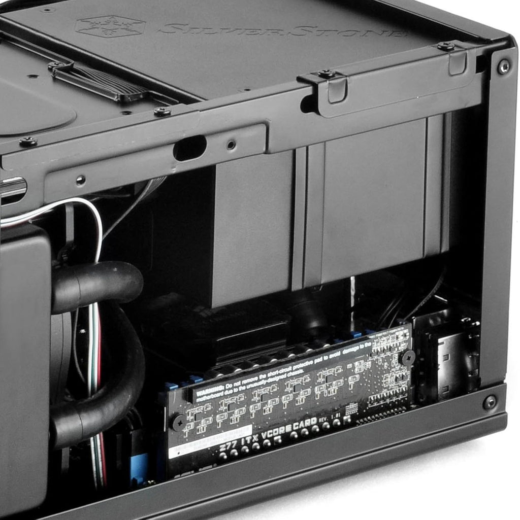 Black Ultra Compact Mini-ITX Computer Case with Mesh Front Panel E283300
