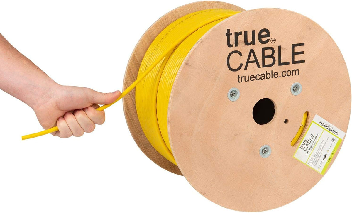 Pink 1000ft Cat6A Riser UTP Bulk Ethernet Cable X65289