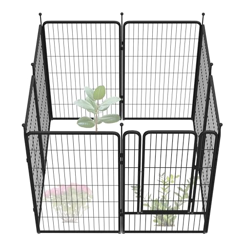 Black 40in x 36.0ft 16 Panels Metal Garden Fence S9066