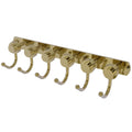 6 Position Tie & Belt Rack Unlacquered Brass H87592