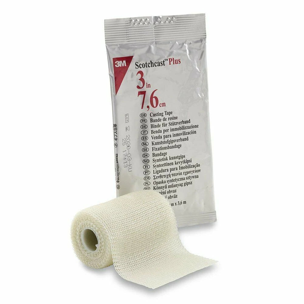 White 3 inch x 4 Yard Cast Tape Box of 10 H675