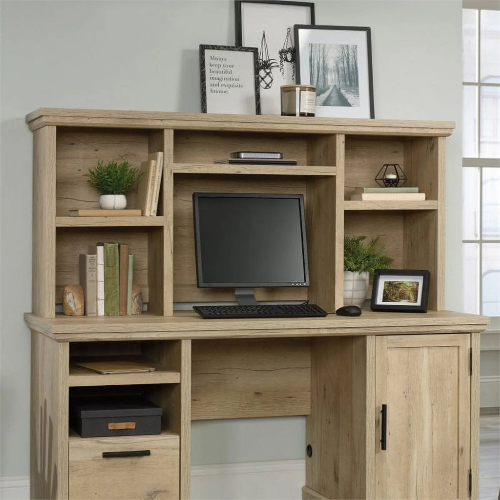 2-Piece L-Shaped Desk & Computer Hutch Set V443