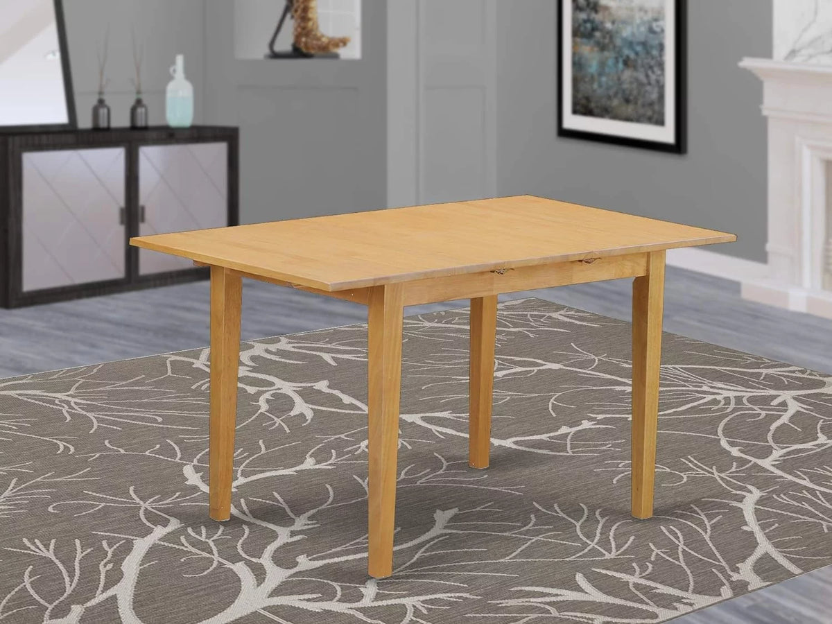 Solid Wood Rectangle Dining Table with Leaf D549743