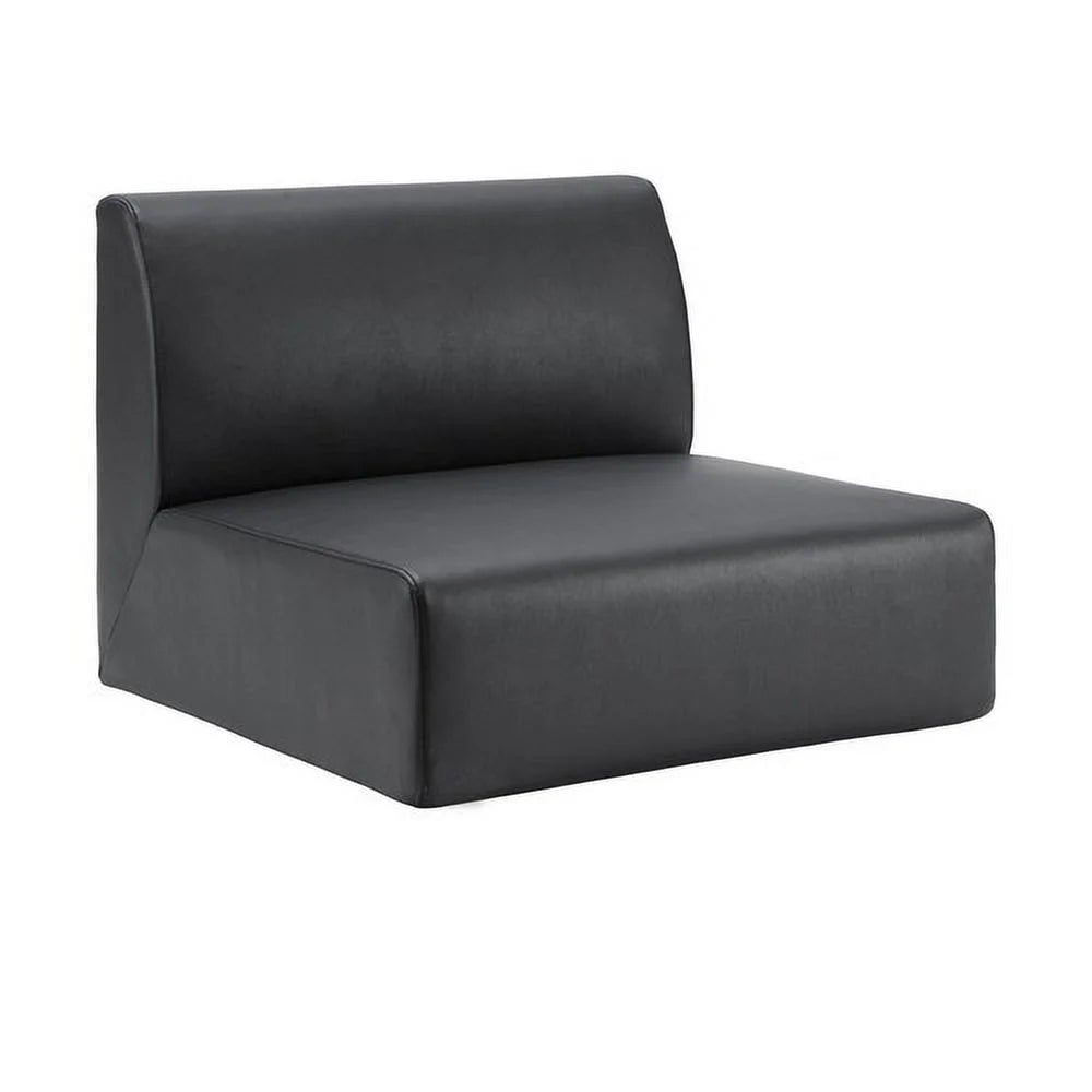 Single Seat Sofa Polyurethane Black A852