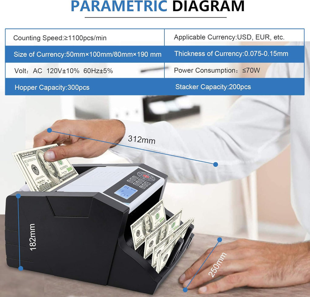 Money Counter with Counterfeit Detection J229918