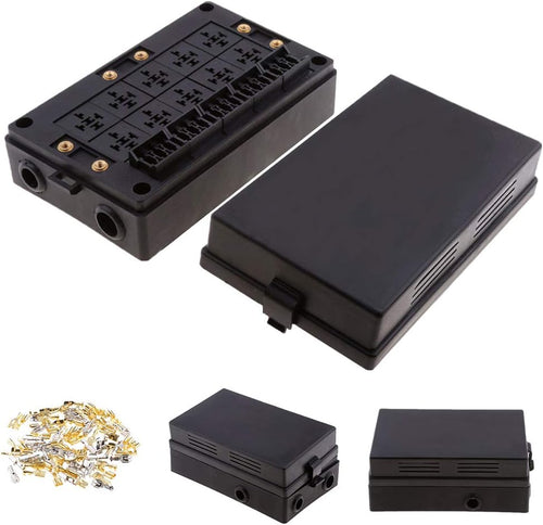 18-way Blade Fuse Holder + 10-way Relay Socket Box J17933