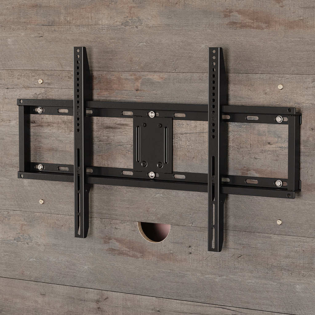 Weathered Wood Finish Entertainment Wall H2366