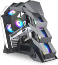 Black M-ATX Mid-Tower PC Gaming Case with 200mm RGB Fan P971027