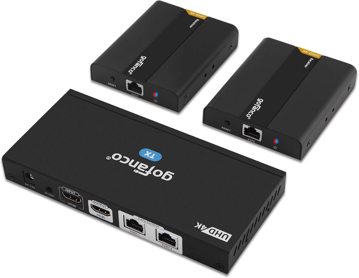 1x2 HDMI Extender Splitter Full HD 1080p Over Ethernet Cable with HDMI Loopout Z521