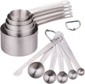 Stainless Steel Measuring Cups and Spoons Set of 11 S417152