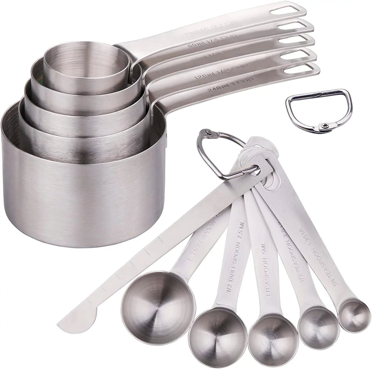 Stainless Steel Measuring Cups and Spoons Set of 11 S417152