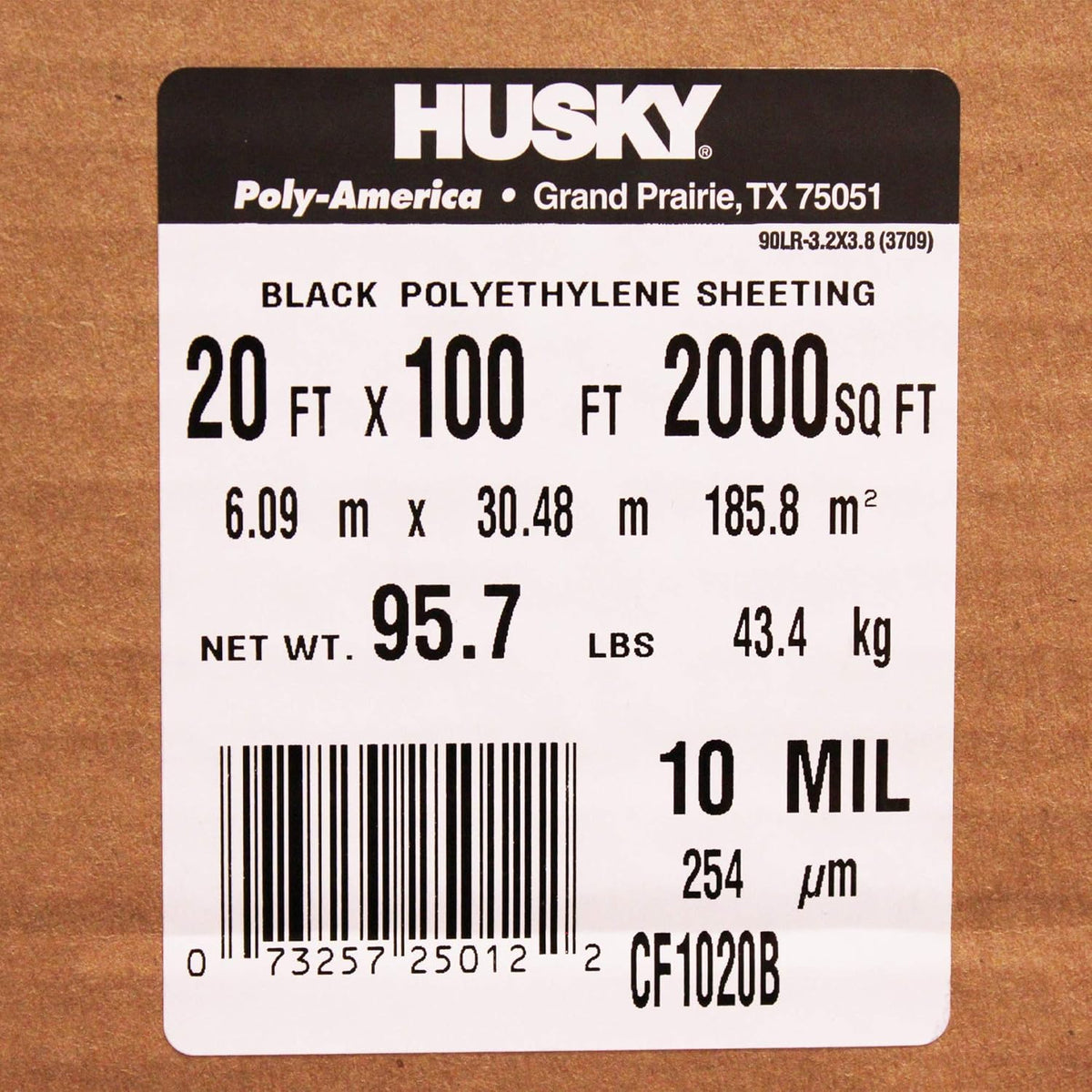 Black Plastic Sheeting 10 Mil Polyethylene Q1015