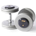 80 lb Gray Plate Rubber End Cap Dumbbells X574897