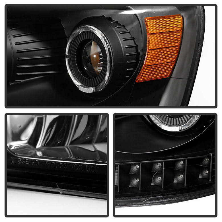 Black Halo Projector Headlights L2113