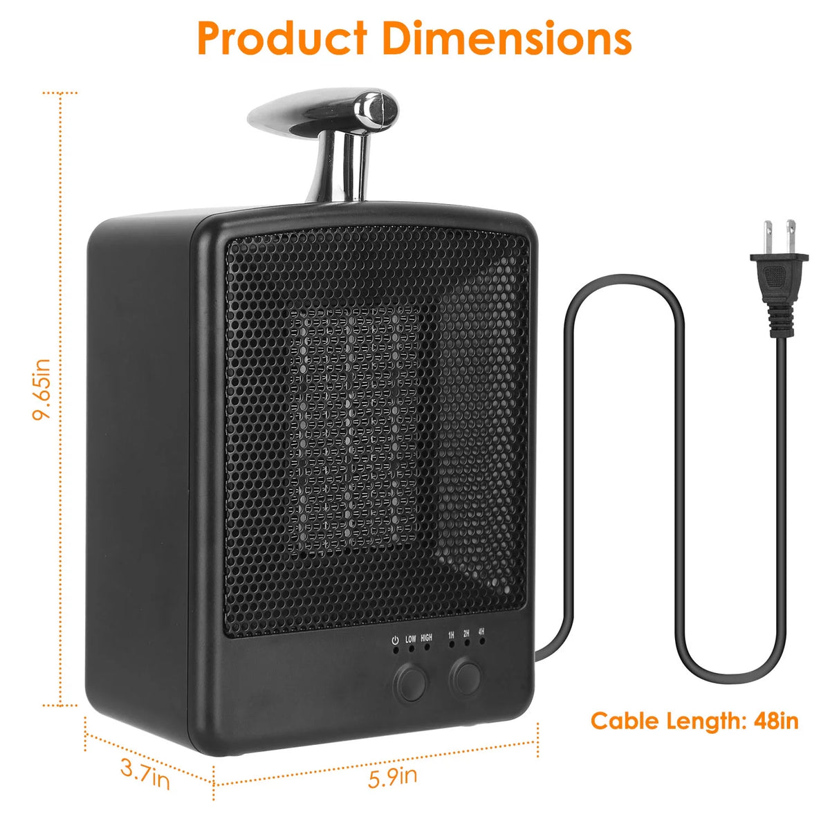 1000W Portable Ceramic Space Heater T403