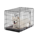 Double Door Folding Wire Dog Crate with Divider U6236