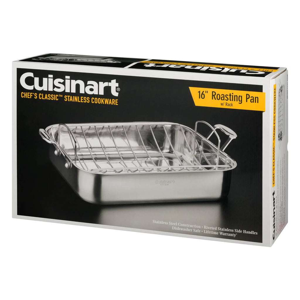 Stainless Steel 16" Roasting Pan with Rack A963