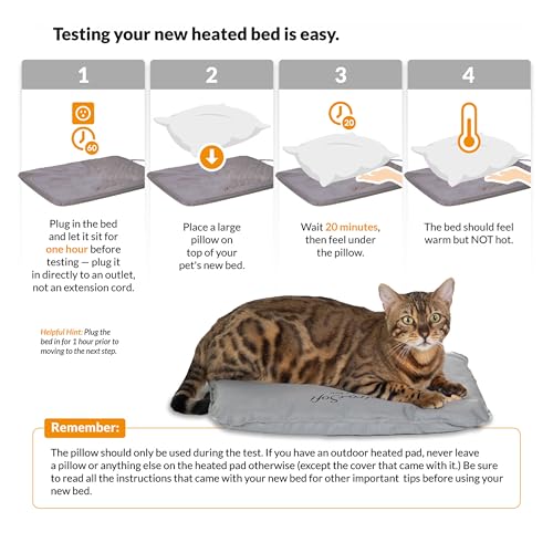 Outdoor Heated Cat House Olive 26.5 X 21.5 X 15.5 Inches X685