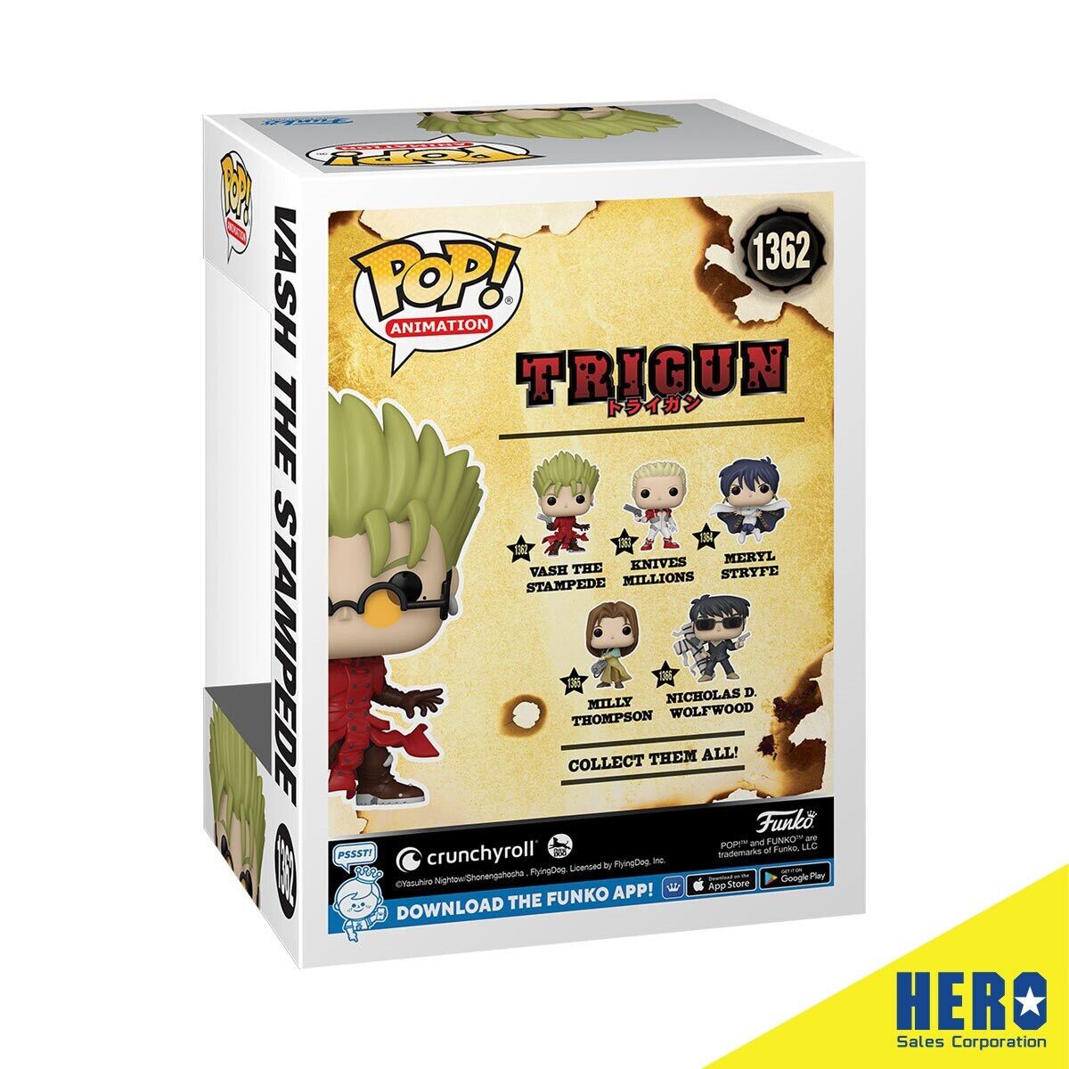 Funko Pop Trigun Vash the Stampede Q269