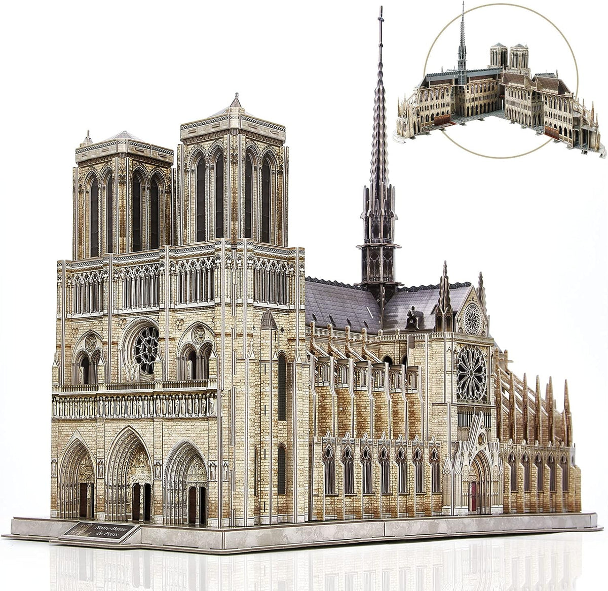 3D Puzzle Notre Dame de Paris Cathedral Model Kit, 293 Pieces T7577