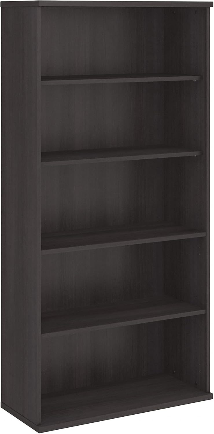 5 Shelf Storm Gray Bookcase A563