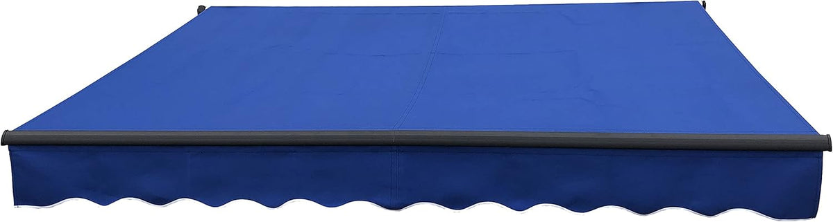 Black Retractable Patio Awning 10 x 8 Feet R336